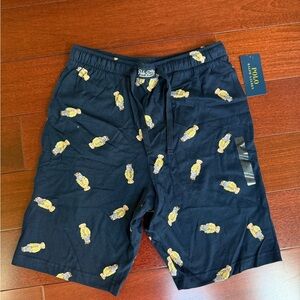 BRAND NEW Polo by Ralph Lauren Dark Blue Shorts with Bear Design